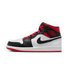 Mens Air Jordan RETRO 1 MID 'GYM RED BLACK TOE' Size 10