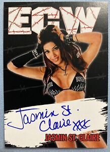 Jasmin St. Claire ECW auto card signed aew wwe wcw wrestling