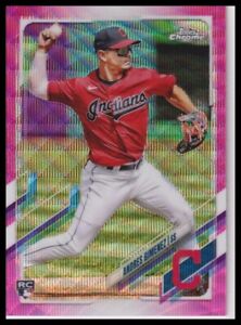 2021 Topps Chrome Update #USC33 Andres Gimenez Pink Wave Refractor Rookie RC