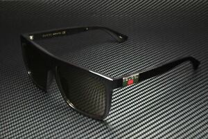 GUCCI GG0748S 002 Black Rectangle Brown Men's Sunglasses 59mm