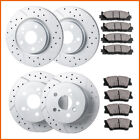 Fit 2012 2013 2014 - 2017 Toyota Camry Front Rear Brakes Rotors and Ceramic Pads (For: 2012 Toyota Camry)