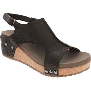 Corky's Women's Volta II Wedge Shoes - Taupe, Cognac, Black Smooth & Cream
