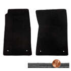 1965-1973 Ford Mustang Fastback Coupe 2pc Black Velourtex Front Floor Mats Set (For: 1966 Mustang)