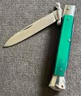 OLD VINTAGE ITALIAN SWING GUARD KNIFE RARE GREEN COLOR