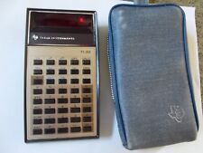Vintage Texas Instrument TI-30 Calculator w/Blue Zipper Case