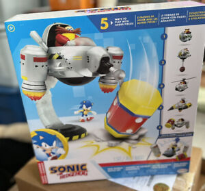 Sonic the Hedgehog Eggman Egg Mobile Battle Set Helicopter Playset NEW IN BOX