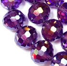 10mm Faceted Purple Crystal Quartz Round Loose Beads 14