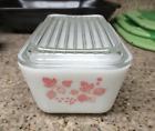 Vintage PYREX Pink Gooseberry REFRIGERATOR Dish with Lid 1.5 Cup 501 B