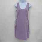 Vero Moda Scoop Neck Mini Dress Cut Out Side with Tie Purple Size Large