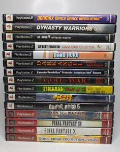 Lot of 16 Sony Playstation PS2 Games Wholesale Lot Bundle Tested & Working