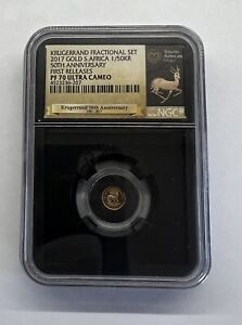 New Listing2017 South Africa 1/50 oz Gold Krugerrand 50th Ann. NGC PF 70 UC First Releases.