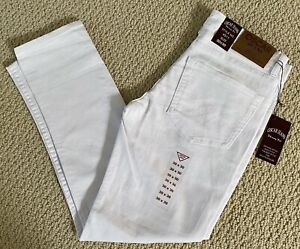 NWT Men's Oscar Jeans Solid White Denim Classic Stretch Skinny Jeans ALL SIZES