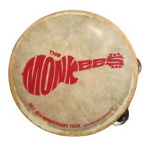 NEW Monkees TAMBOURINES Size 8 Inch CP Brand Single Row Jingles Calf Skin Heads