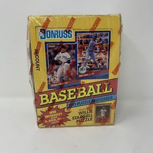 1991 Donruss Series 1 MLB Baseball Sealed Wax Box Cards 36 packs