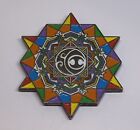 Mango-Arts Geometric Flower Of Life Lotus Prism Psychedelic Artwork Pin (119)