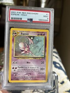Espeon Neo Discovery 1/75 Holo PSA 9 Pokemon Card 2001 Mint
