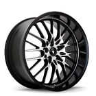 4 New 17x7 Konig Lace Black Wheel/Rim 4x100 4-100 17-7 ET40