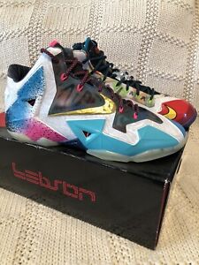 Size 13 - Nike Lebron 11 Premium What The Lebron 2014 CLEAN With Box