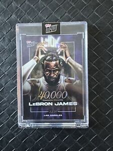 LeBron James 2023-24 TOPPS NOW Basketball Card LJ-40K 40,000 Pts Lakers