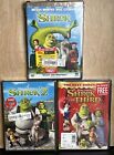 Shrek 1, 2, And Third DVD Trilogy Lot. New/Sealed