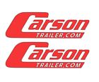 2 Pack Carson Trailer Vinyl Decals For Trailers Trucks 10” Ea - Any Colors