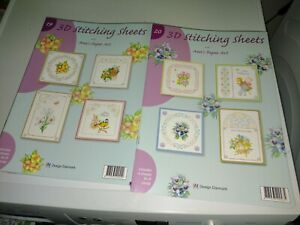 BOOK 3D STITCHING SHEETS FROM ANN'S PAPER ART NO 19&20 NEW