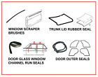 Mercedes W123 Door window trunk rubber seals 13 Pieces