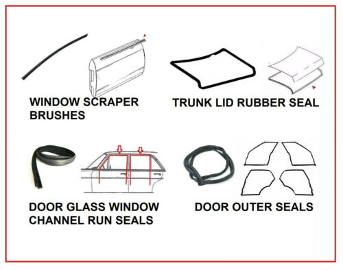 For Mercedes W108 Weathership Gasket Seal Kit Door Window Trunk Rubbers 13 Pcs