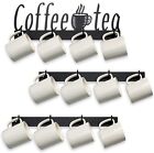 Coffee Mug Wall Rack, Coffee Cup Holder Wall Mounted with 12 Heavy Duty Hooks...