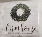 2022 Farmhouse 12 Month Dollar Tree Wall Calendar 11X11 Great for Crafts