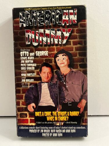 American Dummy VHS- RARE CULT COMEDY -Lewis Black Jim Norton  Nina Hartley- OOP