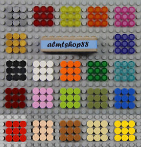 LEGO - 1x1 Round Tiles PICK YOUR COLORS - Smooth Finishing Plate Dots 98138 Lot