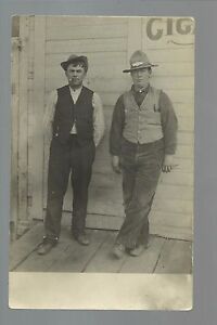 Ramey MINNESOTA RP 1908 MAILMEN U.S.P.S. RFD Mail Man nr Pierz Foley Milaca DPO