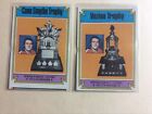 1974-75 TOPPS HOCKEY LOT OF 2 BERNIE PARENT TROPHY CARDS  H101640