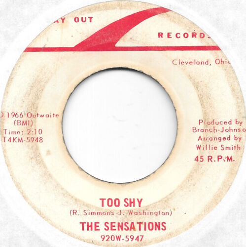 THE SENSATIONS Too Shy/Please Baby Please sweet soul northern soul 45 HEAR
