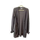 AMERICAN VINTAGE Mohair Button Front  Knit Long Cardigan Sweater Size L