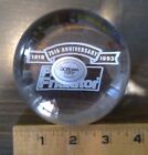 Gorham Paperweight Full Lead Crystal Magnifier Dome Etched Pitco Frialator