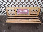 vintage coca cola bench