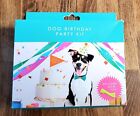 NEW Dog Birthday Party Kit Includes Chew Toy Hat Flag Bowtie Streamers Confetti