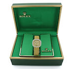 Vintage Rolex Ladies 18k Gold and Diamond Cocktail Watch With Box #W83570-1