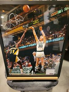 Larry Bird Autographed/Signed Boston Celtics 16x20 Photo PSA/DNA COA