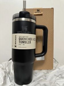 Stanley Quencher H2.0  Tumbler - 30 OZ - BLACK 100% Authentic - NEW
