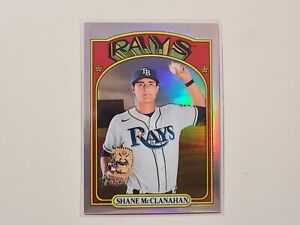 Shane McClanahan 2021 Topps Heritage Chrome Refractor RC Rookie #d 548/572
