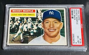 1956 Topps Mickey Mantle Gray Back PSA EX-MT 6++ - centered and high end!