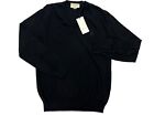 Gucci Black Wool V Neck sweater Size XXL Made in Italy