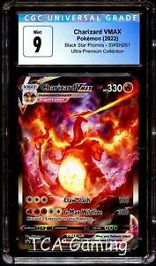 CGC 9 MINT Charizard VMAX SWSH261 FULL ART HOLO PROMO Pokemon Card