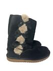 Koolaburra by UGG Victoria Tall Women's Winter Bow Suede Shearling Boots Size 8