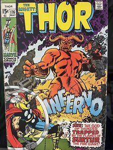 THOR #176 (Marvel Comics 1970) Bronze Age Superheroes