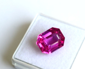 Emerald Shape 9.45 Ct Natural Pink Spinel Loose Gemstone Certified Best Offer