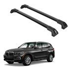 Heavy Duty Roof Rack Crossbars Fits BMW X5  19-24 for Flush Rails Black (For: BMW X5)